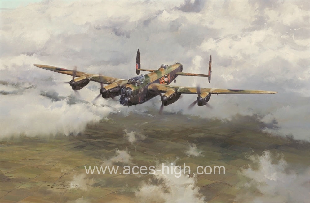 AVRO LANCASTER Limited Edition Pencil Drawing Art Print ' S for Sugar ' 
