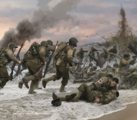 ASSAULT ON OMAHA BEACH<br> The Commemorative Limited Edition Print & Book Portfolio