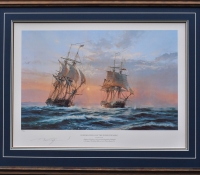 HORNBLOWER AND THE INDEFATIGABLE <br> Framed Collector's Piece