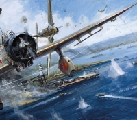 ATTACK ON THE ARIZONA - PEARL HARBOR