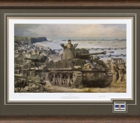 ADVANCE FROM ARROMANCHES <br> Framed Collectors Piece