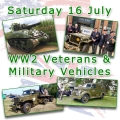 WW2 Veterans & Military Vehicles - Saturday 16th July