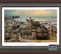 ADVANCE FROM ARROMANCHES <br> Framed Collectors Piece