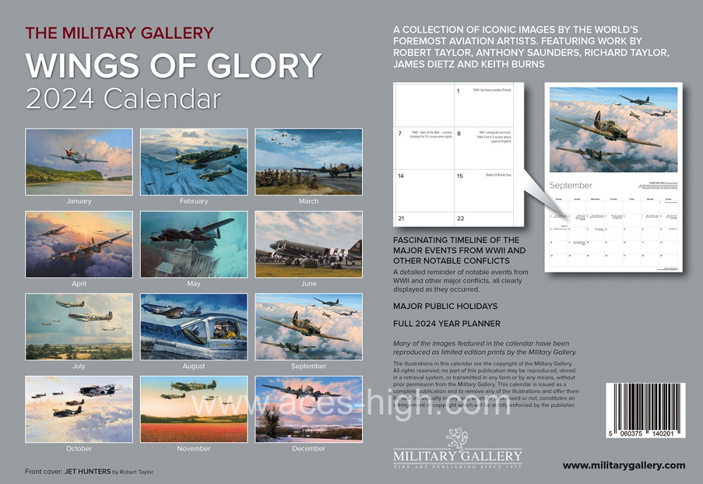 2024 CALENDAR WINGS OF GLORY Aces High