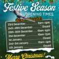 Festive Opening Hours